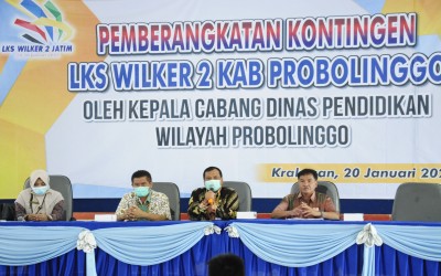 Pemberangkatan Kontingen LKS Wilker 2 Kab. Probolinggo Oleh Cabang Dinas Pendidikan Wilayah Probolinggo